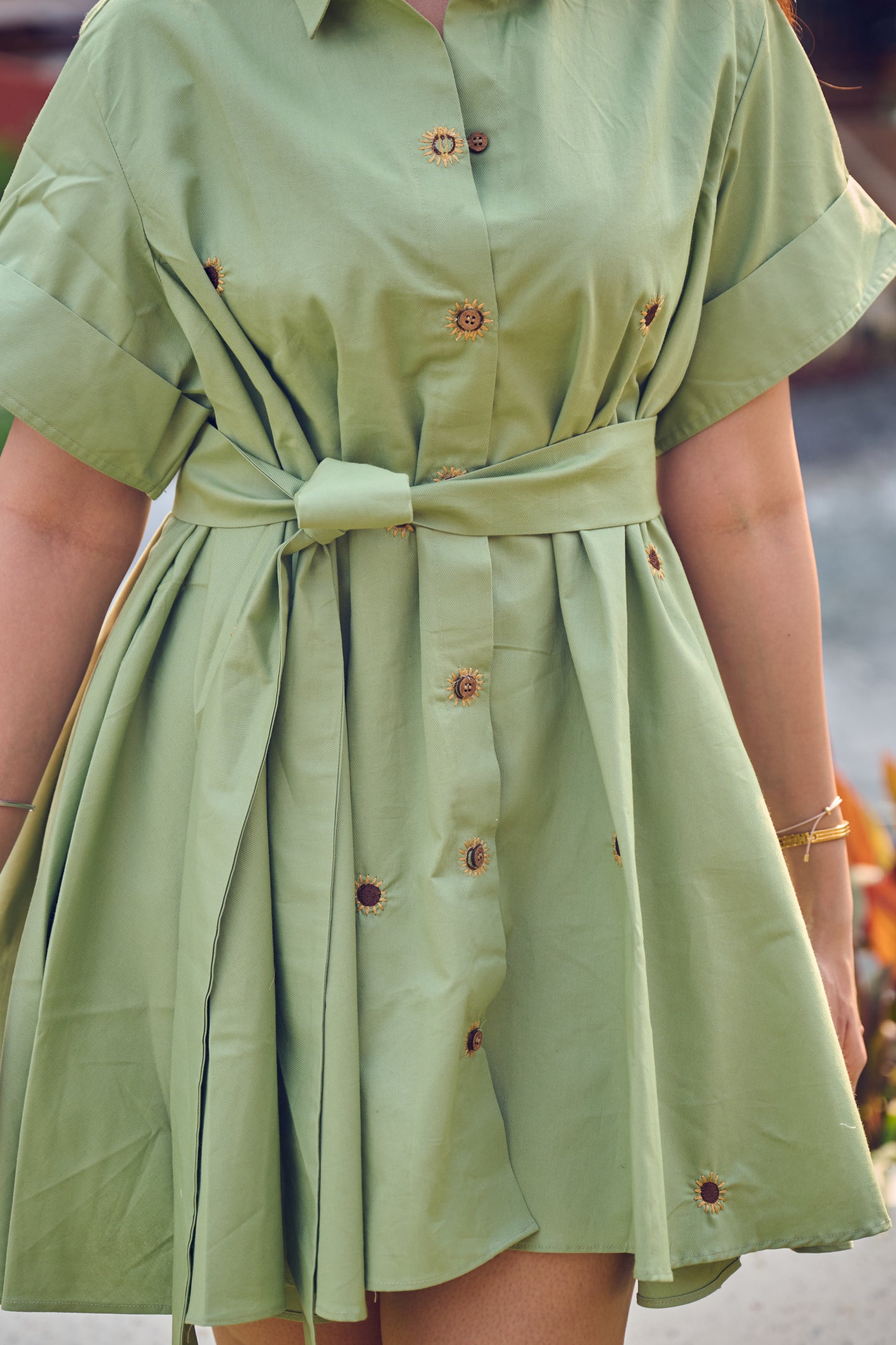 SAGE SUNFLOWER DRESS