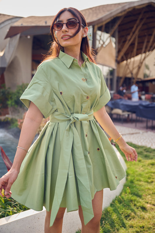 SAGE SUNFLOWER DRESS